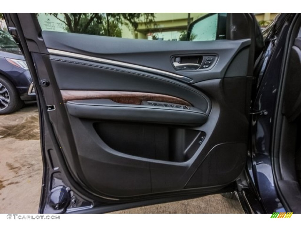 2019 Acura MDX Advance SH-AWD Ebony Door Panel Photo #131297211
