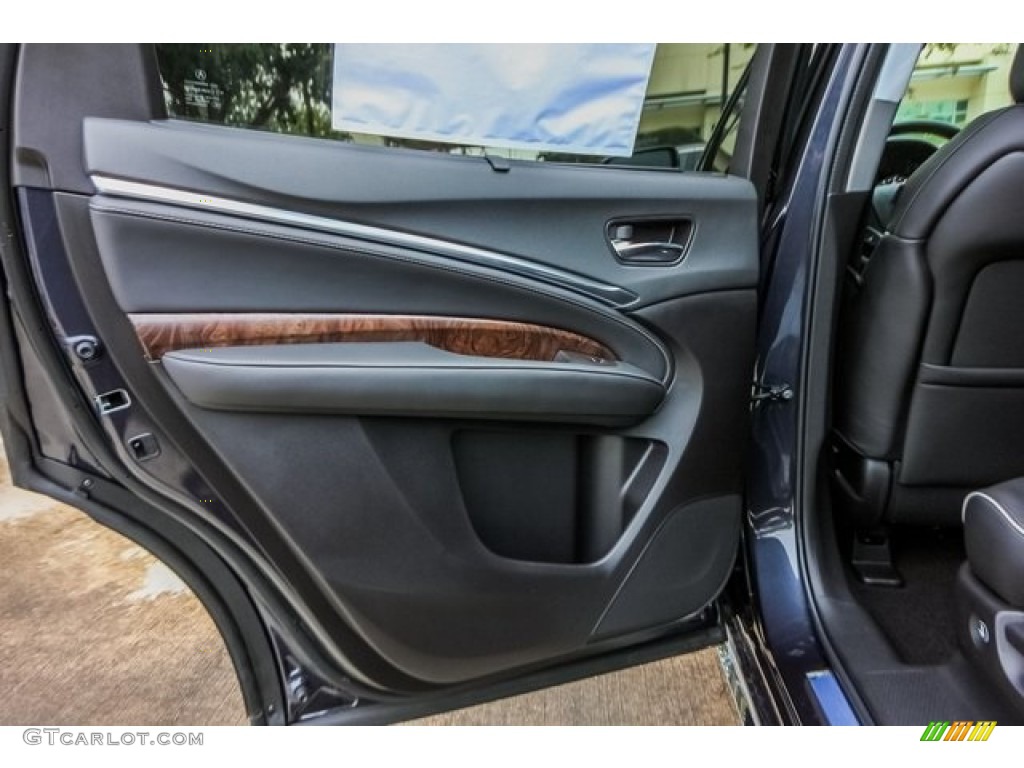 2019 Acura MDX Advance SH-AWD Ebony Door Panel Photo #131297253