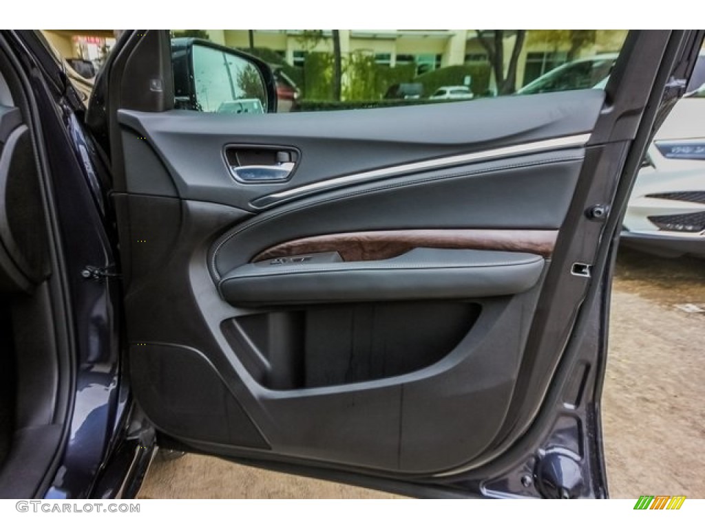 2019 Acura MDX Advance SH-AWD Ebony Door Panel Photo #131297412