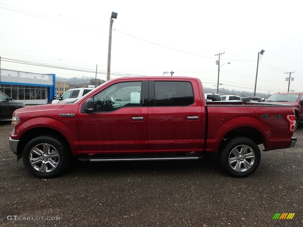 2019 F150 XLT SuperCrew 4x4 - Ruby Red / Earth Gray photo #5