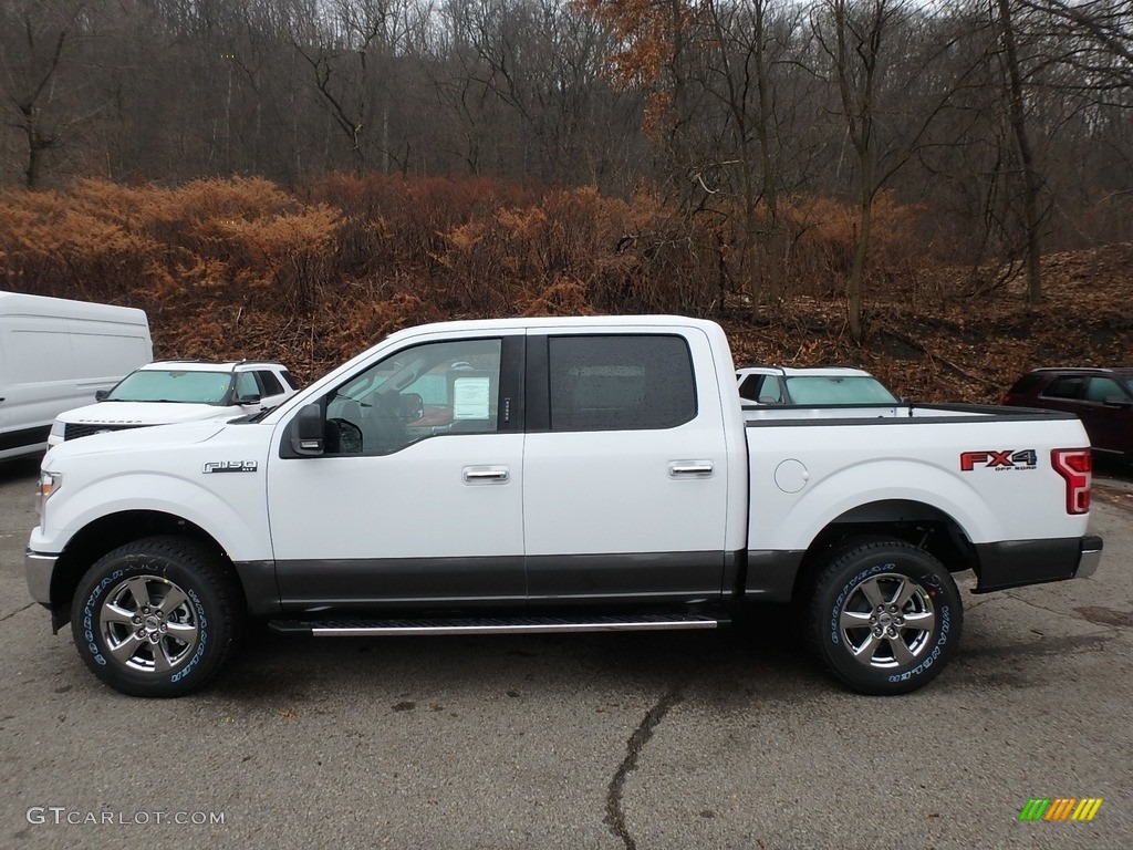 2019 F150 XLT SuperCrew 4x4 - Oxford White / Earth Gray photo #5