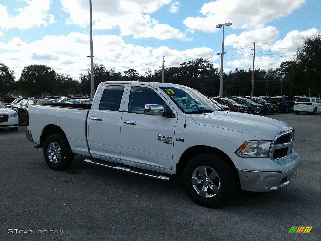 2019 1500 Classic Tradesman Quad Cab 4x4 - Bright White / Black/Diesel Gray photo #7