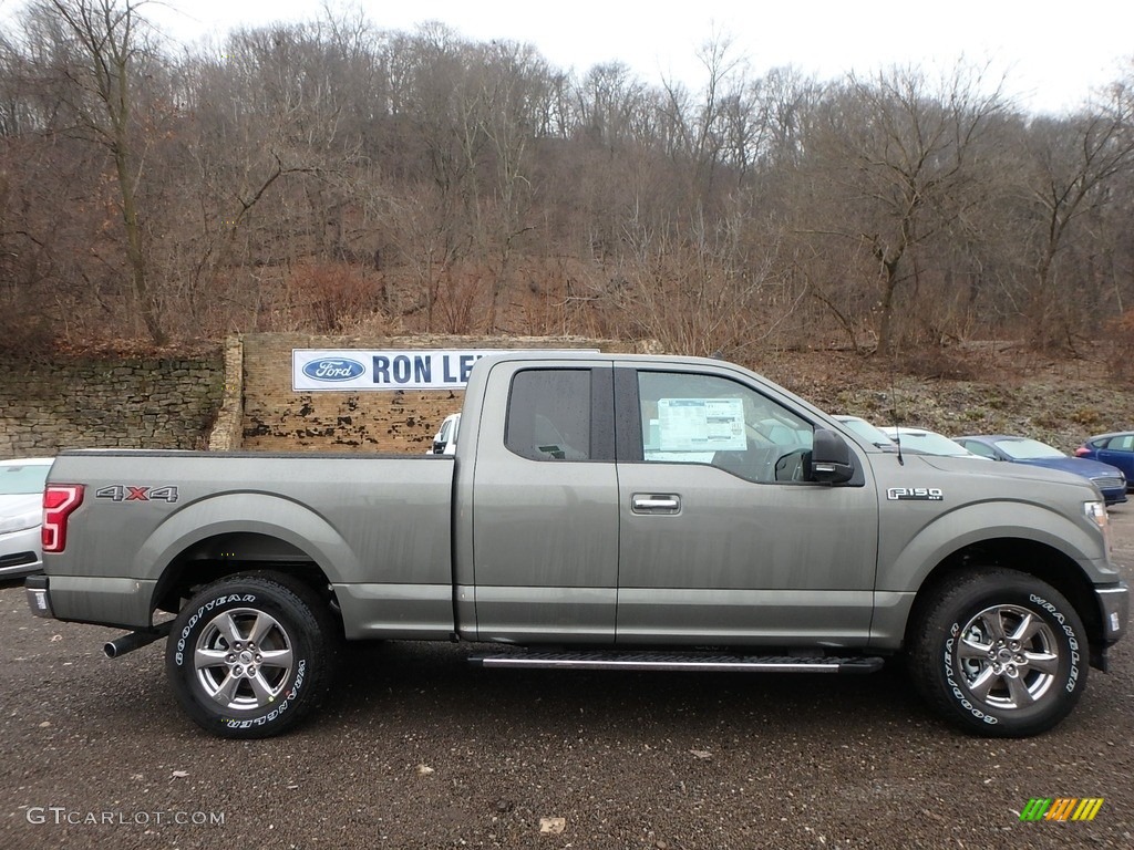 2019 F150 XLT SuperCab 4x4 - Silver Spruce / Light Camel photo #1