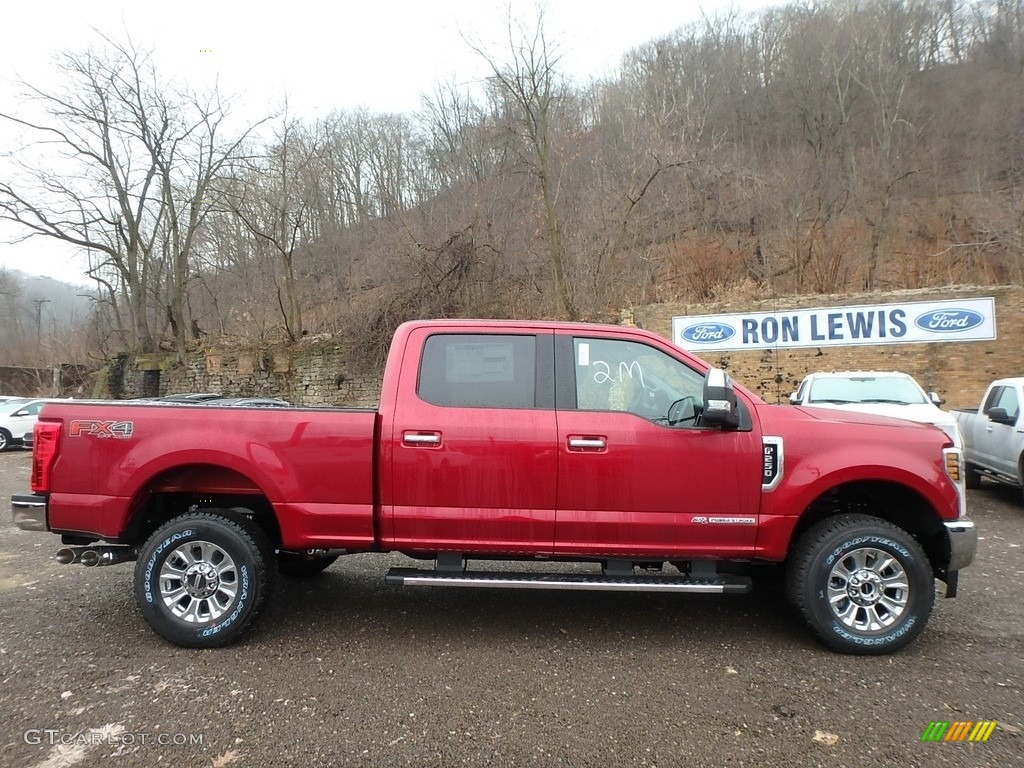 2019 F250 Super Duty XLT Crew Cab 4x4 - Ruby Red / Earth Gray photo #1