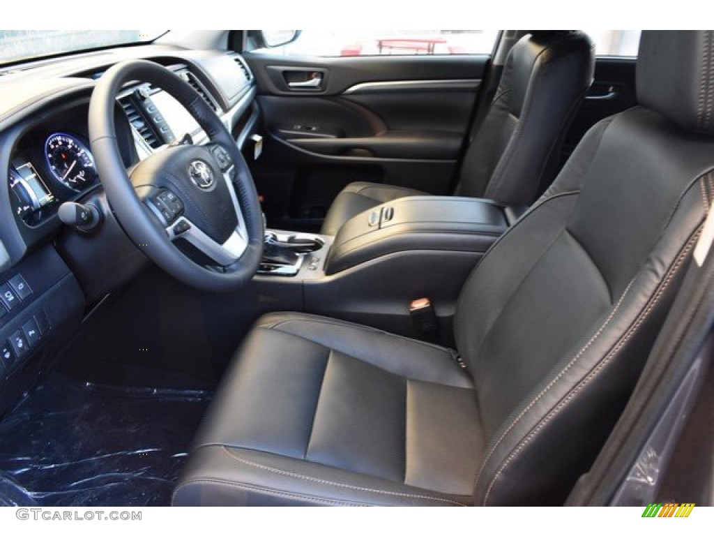 Black Interior 2019 Toyota Highlander Hybrid Limited AWD Photo #131303304