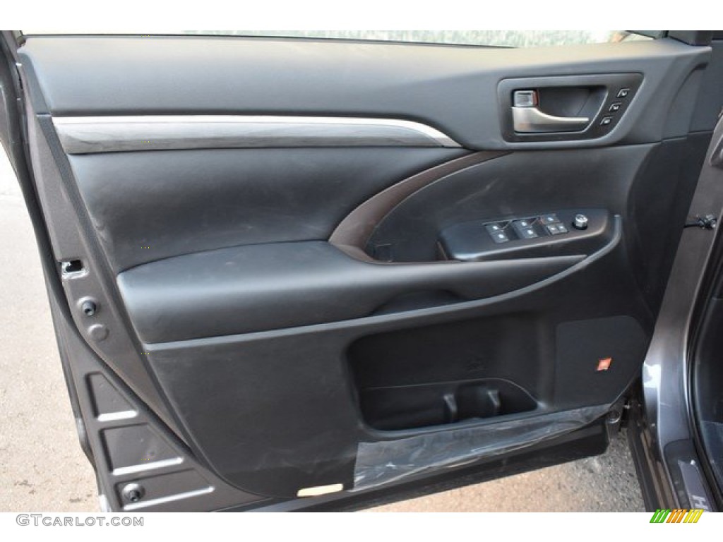 2019 Toyota Highlander Hybrid Limited AWD Black Door Panel Photo #131303751