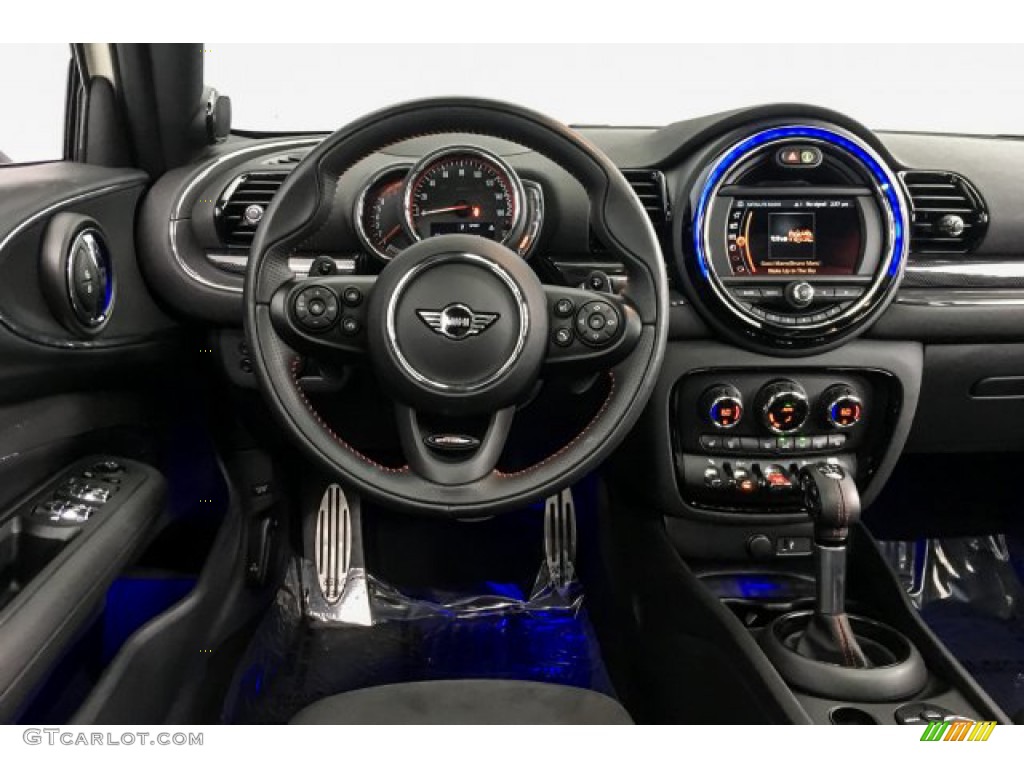 2019 Mini Clubman John Cooper Works All4 Dinamica/Carbon Black Double Stripe Dashboard Photo #131310186