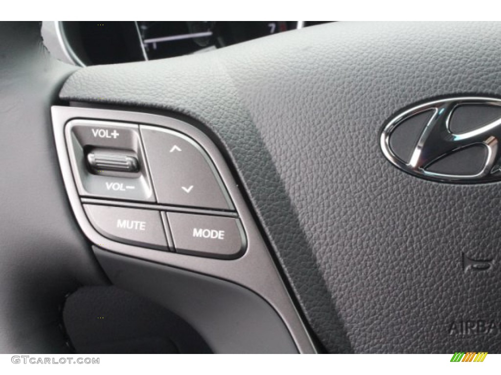 2019 Hyundai Santa Fe XL Limited Ultimate Black Steering Wheel Photo #131311299