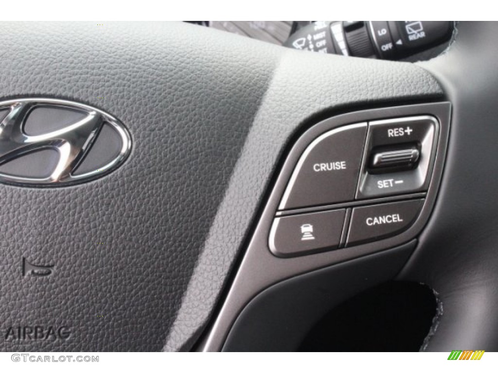 2019 Hyundai Santa Fe XL Limited Ultimate Black Steering Wheel Photo #131311302