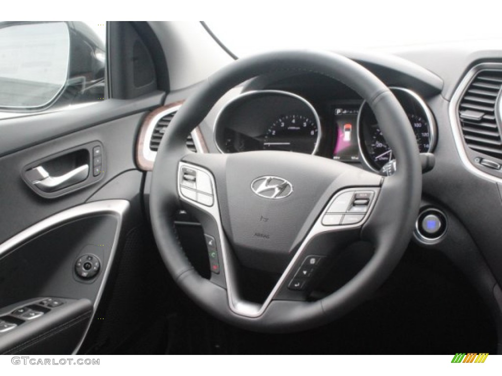 2019 Hyundai Santa Fe XL Limited Ultimate Black Steering Wheel Photo #131311326