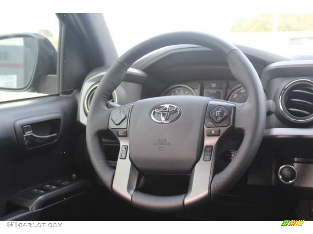 2019 Toyota Tacoma TRD Sport Double Cab TRD Graphite Steering Wheel Photo #131311761
