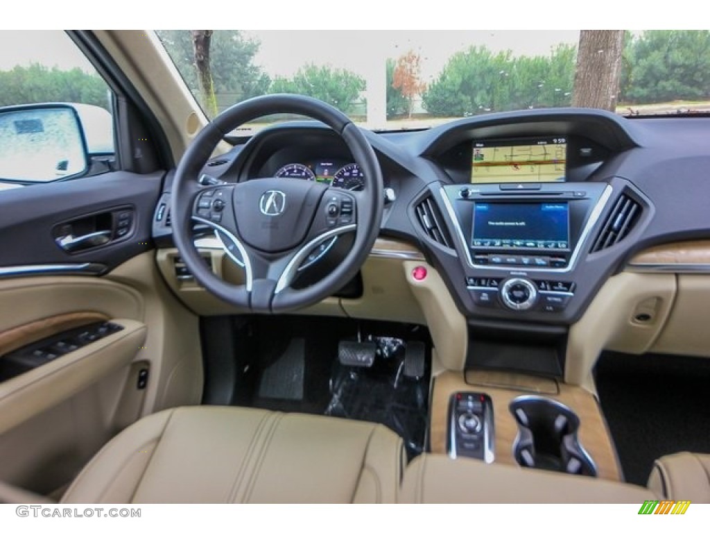 2019 Acura MDX Advance SH-AWD Parchment Dashboard Photo #131311896