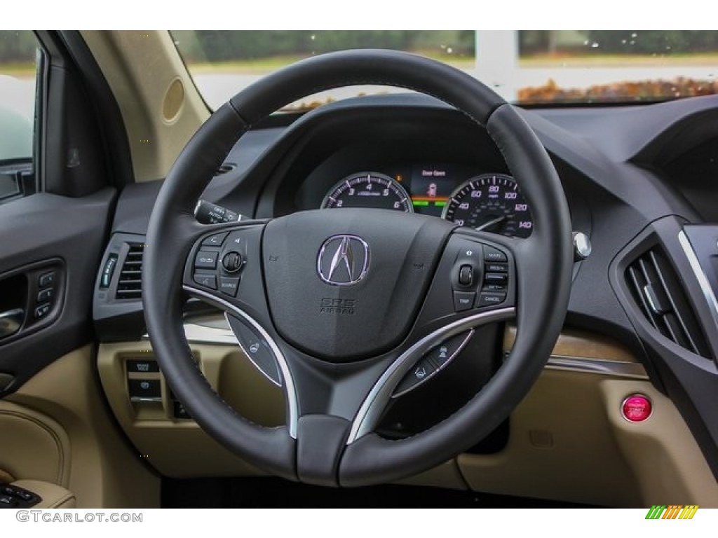 2019 Acura MDX Advance SH-AWD Parchment Steering Wheel Photo #131311911