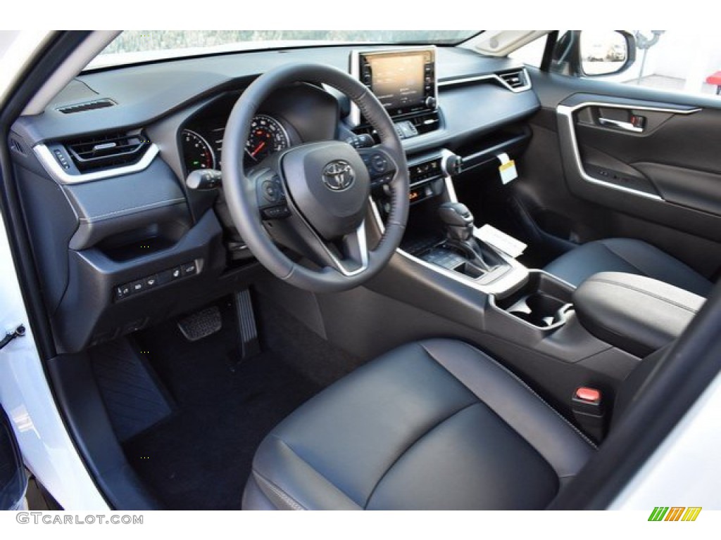 Black Interior 2019 Toyota RAV4 XLE AWD Photo #131317535