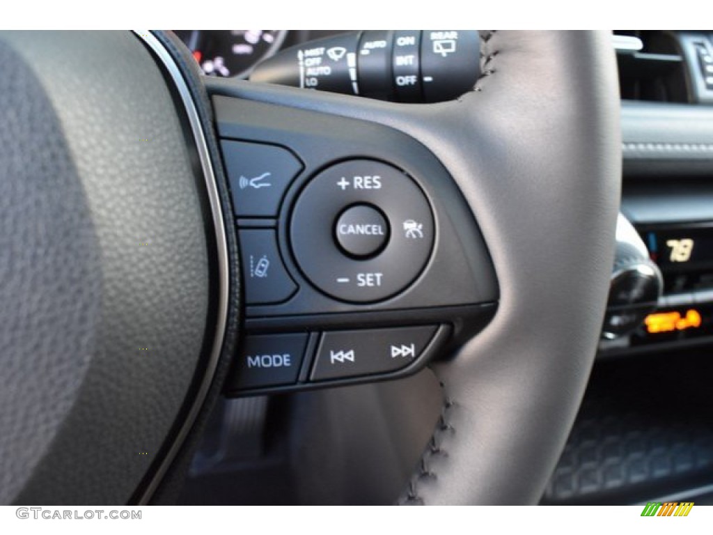 2019 Toyota RAV4 XLE AWD Black Steering Wheel Photo #131318379