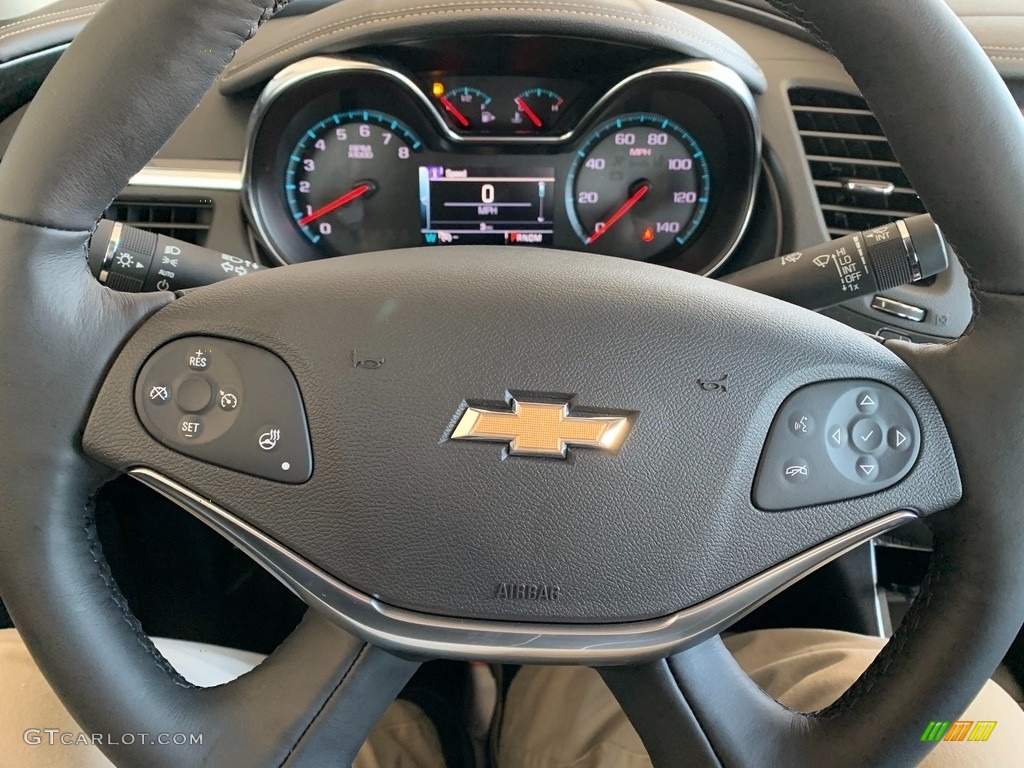 2019 Chevrolet Impala LT Jet Black Steering Wheel Photo #131319474