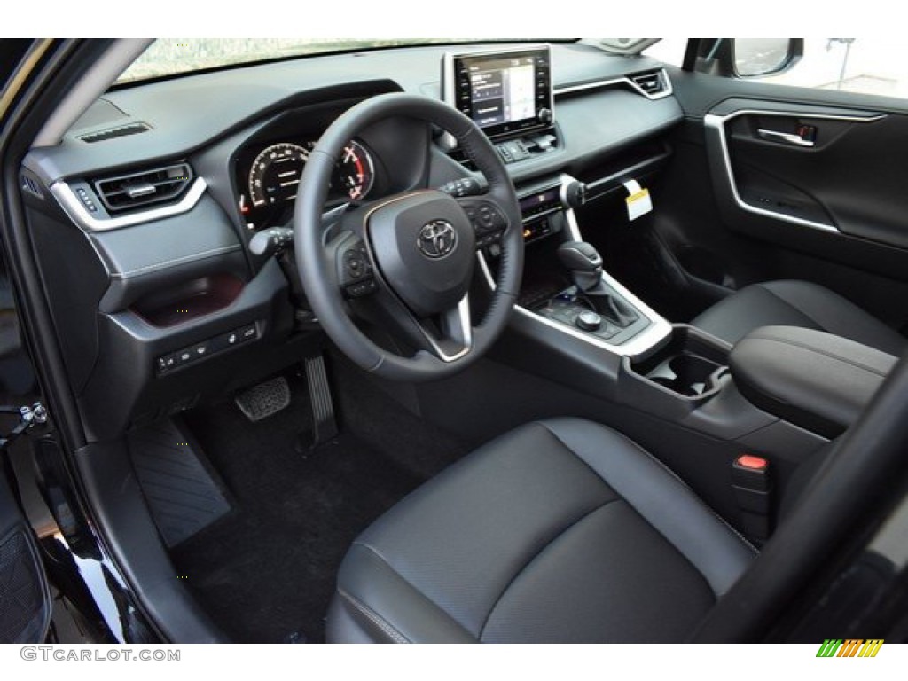 Black Interior 2019 Toyota RAV4 Limited AWD Photo #131320020