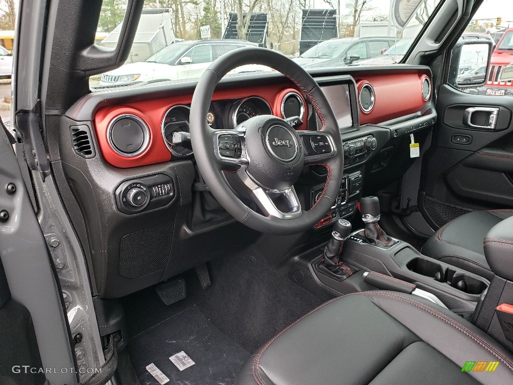 Black Interior 2019 Jeep Wrangler Unlimited Rubicon 4x4 Photo #131320503