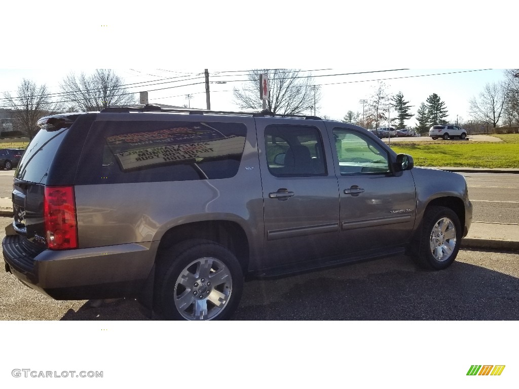 2012 Yukon XL SLT 4x4 - Mocha Steel Metallic / Light Tan photo #4