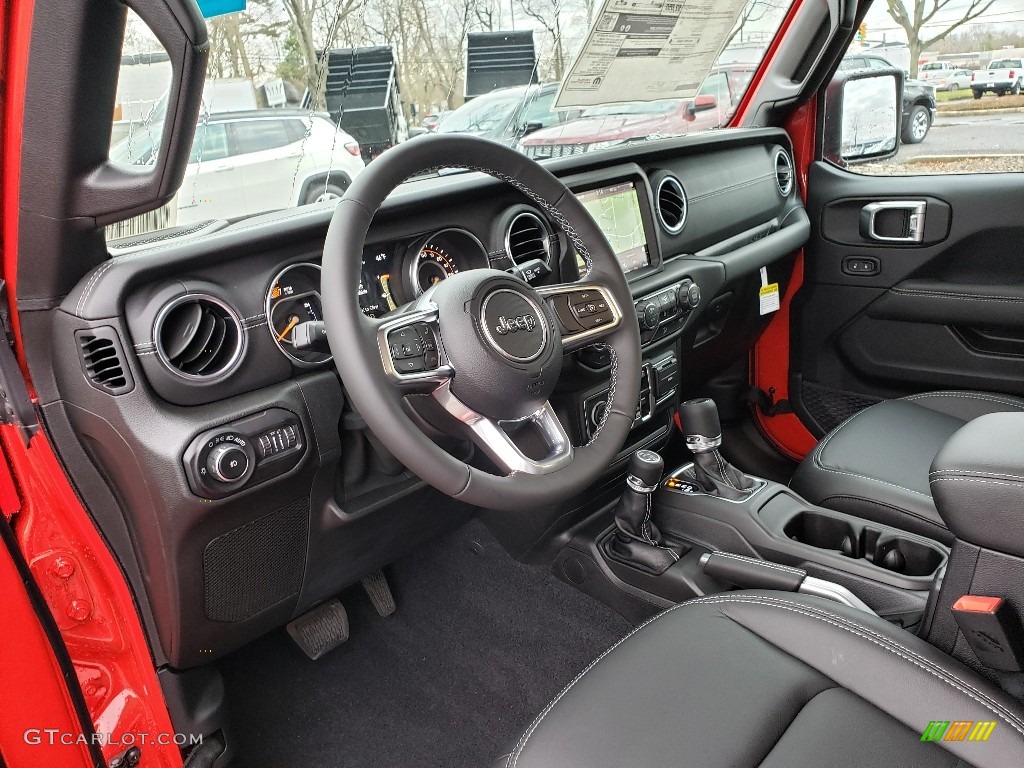 Black Interior 2019 Jeep Wrangler Unlimited Sahara 4x4 Photo #131320836