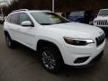 2019 Bright White Jeep Cherokee Latitude Plus 4x4  photo #8