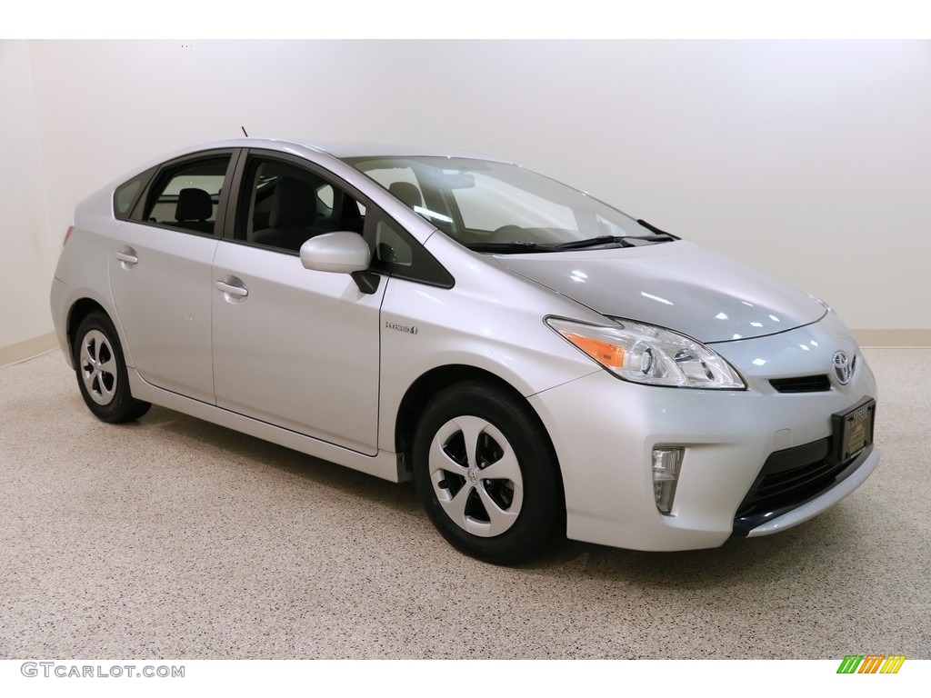 2012 Prius 3rd Gen Three Hybrid - Classic Silver Metallic / Dark Gray photo #1