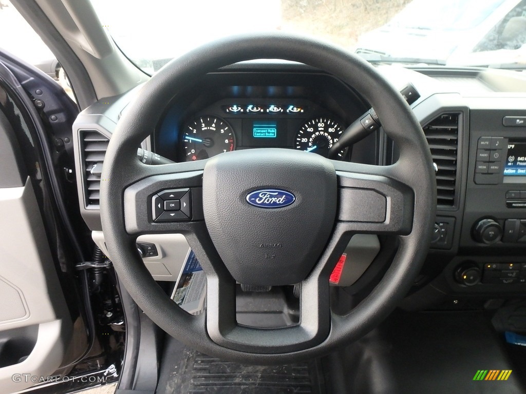 2019 Ford F150 XL Regular Cab 4x4 Earth Gray Steering Wheel Photo #131326194