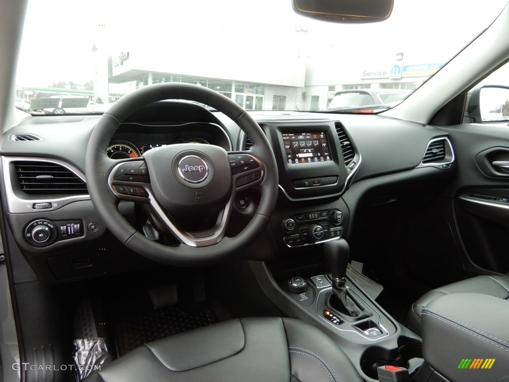 Black Interior 2019 Jeep Cherokee Latitude Plus 4x4 Photo #131326506