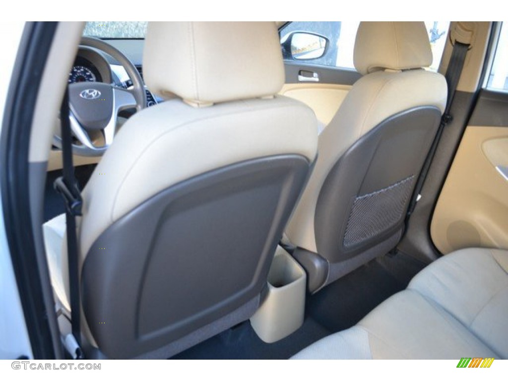 2012 Accent GLS 4 Door - Century White / Beige photo #19