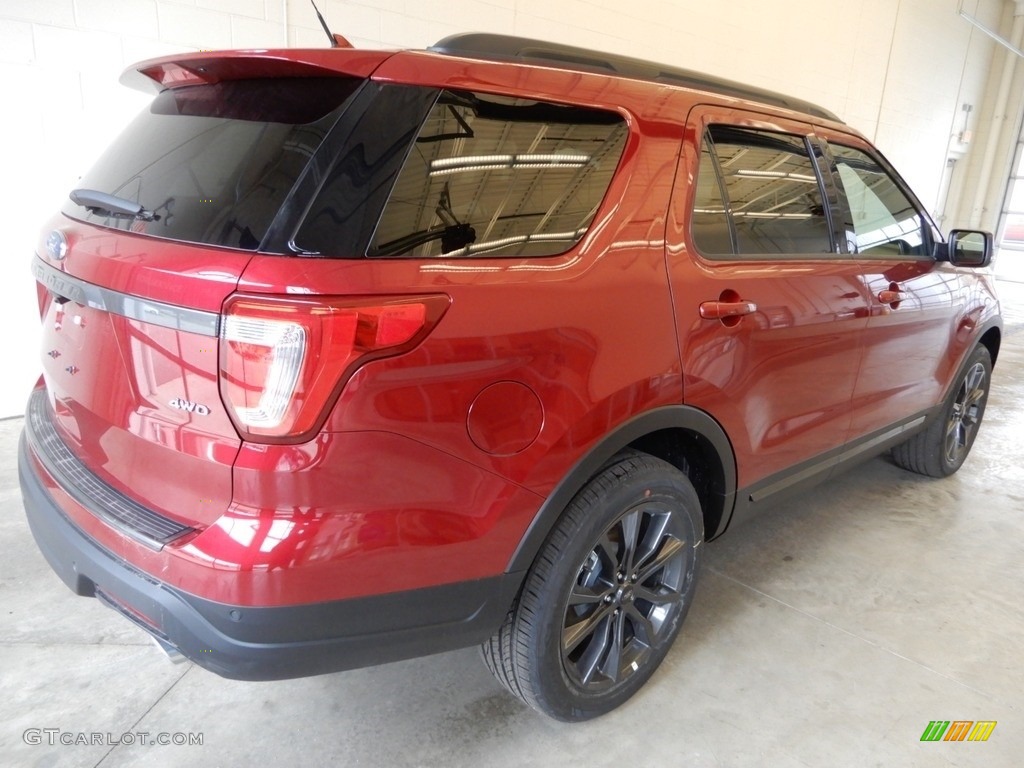 2019 Explorer XLT 4WD - Ruby Red / Medium Black/Miko Inserts photo #2