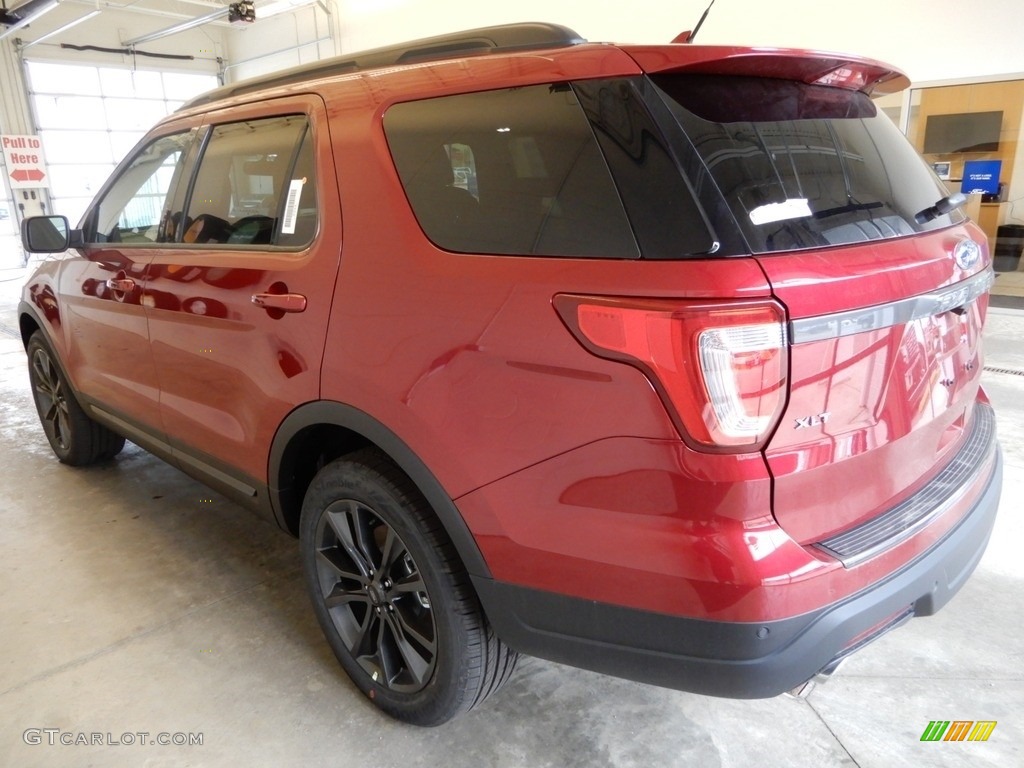 2019 Explorer XLT 4WD - Ruby Red / Medium Black/Miko Inserts photo #4