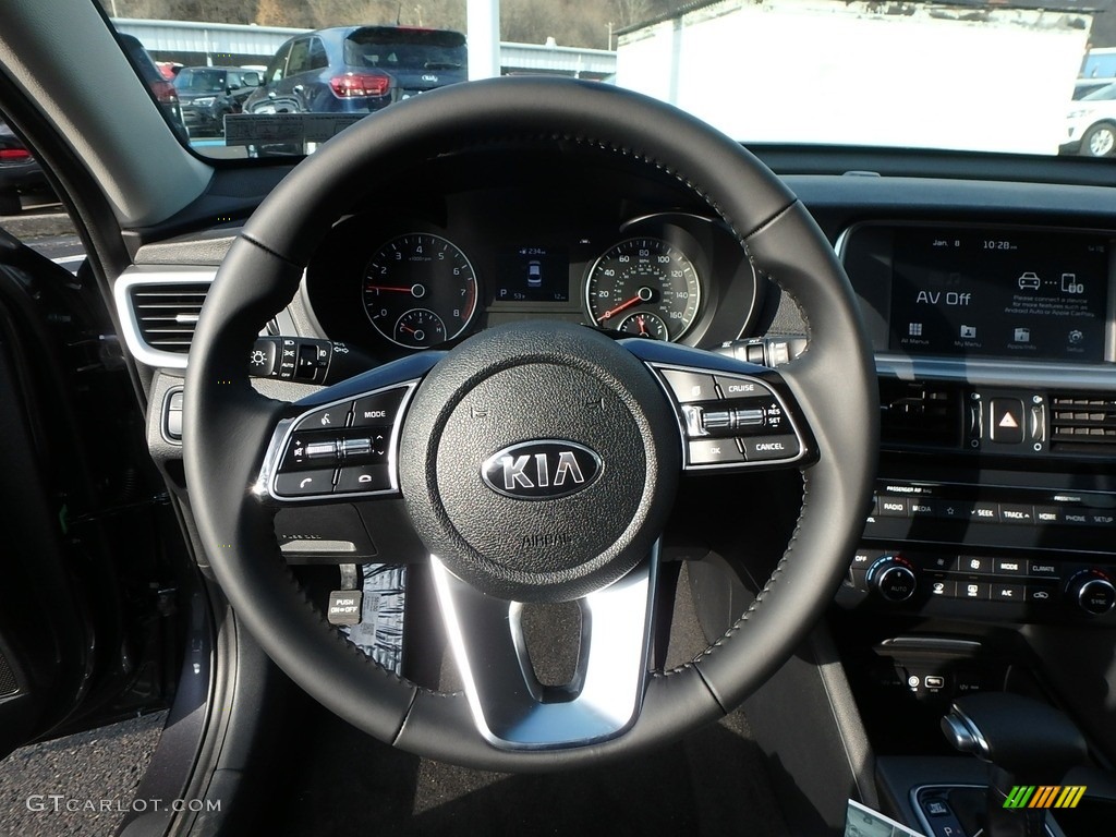 2019 Kia Optima S Black Steering Wheel Photo #131328168