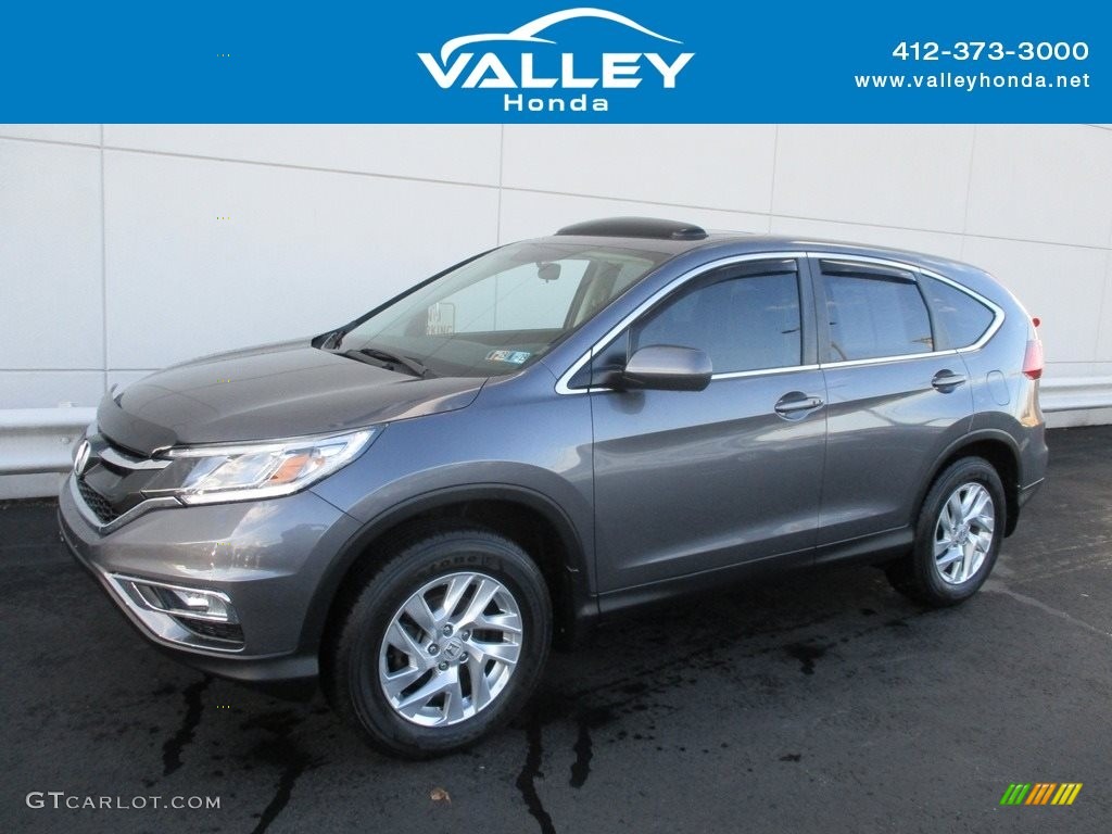 2015 CR-V EX - Modern Steel Metallic / Gray photo #1