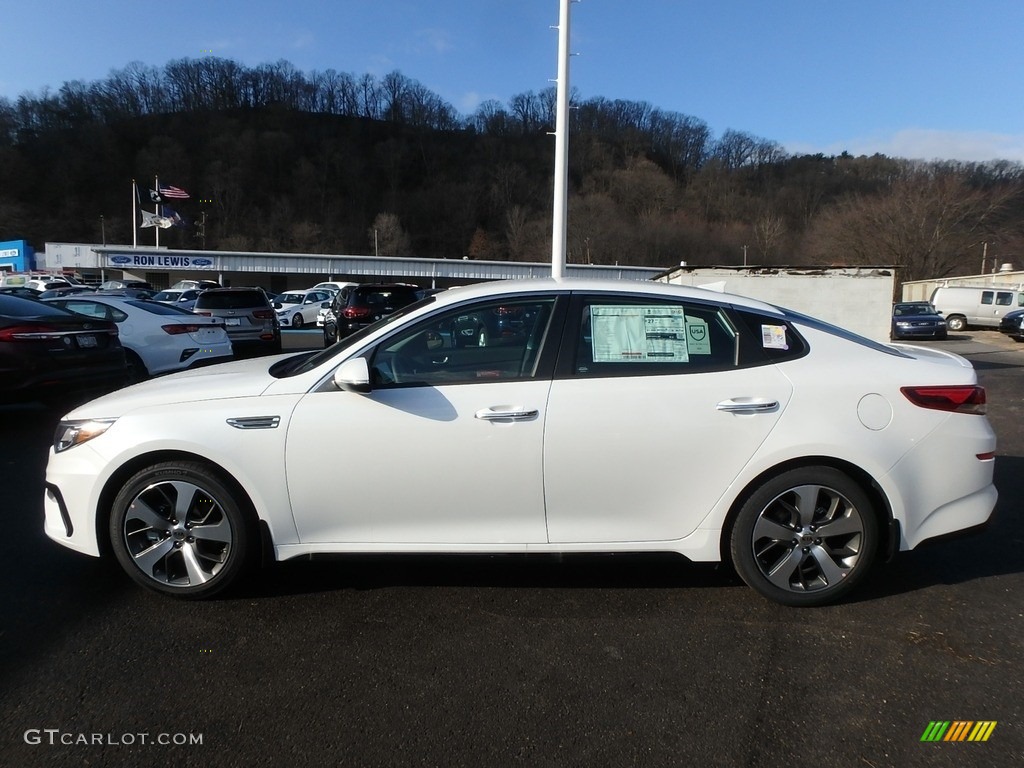 Snow White Pearl 2019 Kia Optima S Exterior Photo #131328420
