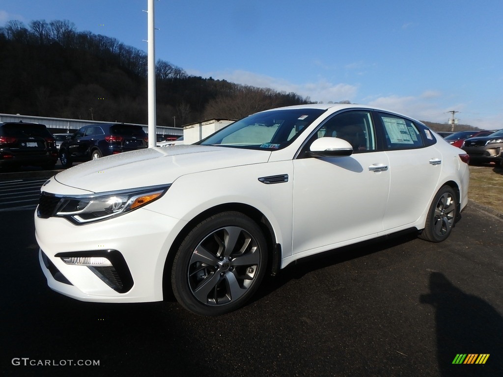 Snow White Pearl 2019 Kia Optima S Exterior Photo #131328444