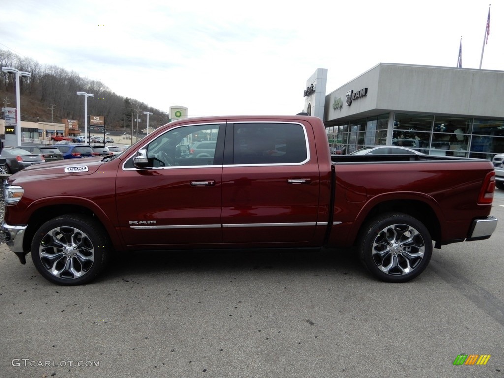 2019 1500 Limited Crew Cab 4x4 - Delmonico Red Pearl / Black photo #2