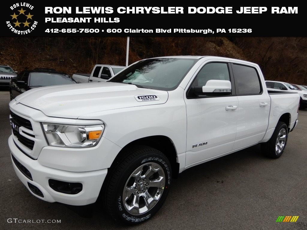 2019 1500 Big Horn Crew Cab 4x4 - Bright White / Black/Diesel Gray photo #1