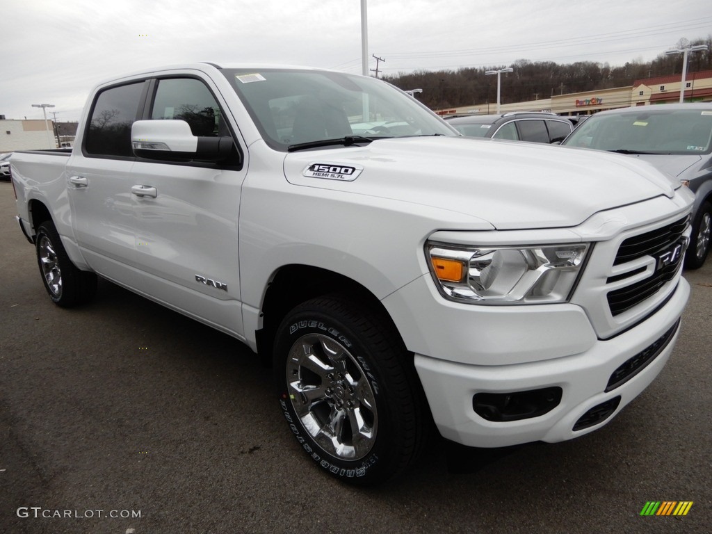 2019 1500 Big Horn Crew Cab 4x4 - Bright White / Black/Diesel Gray photo #7