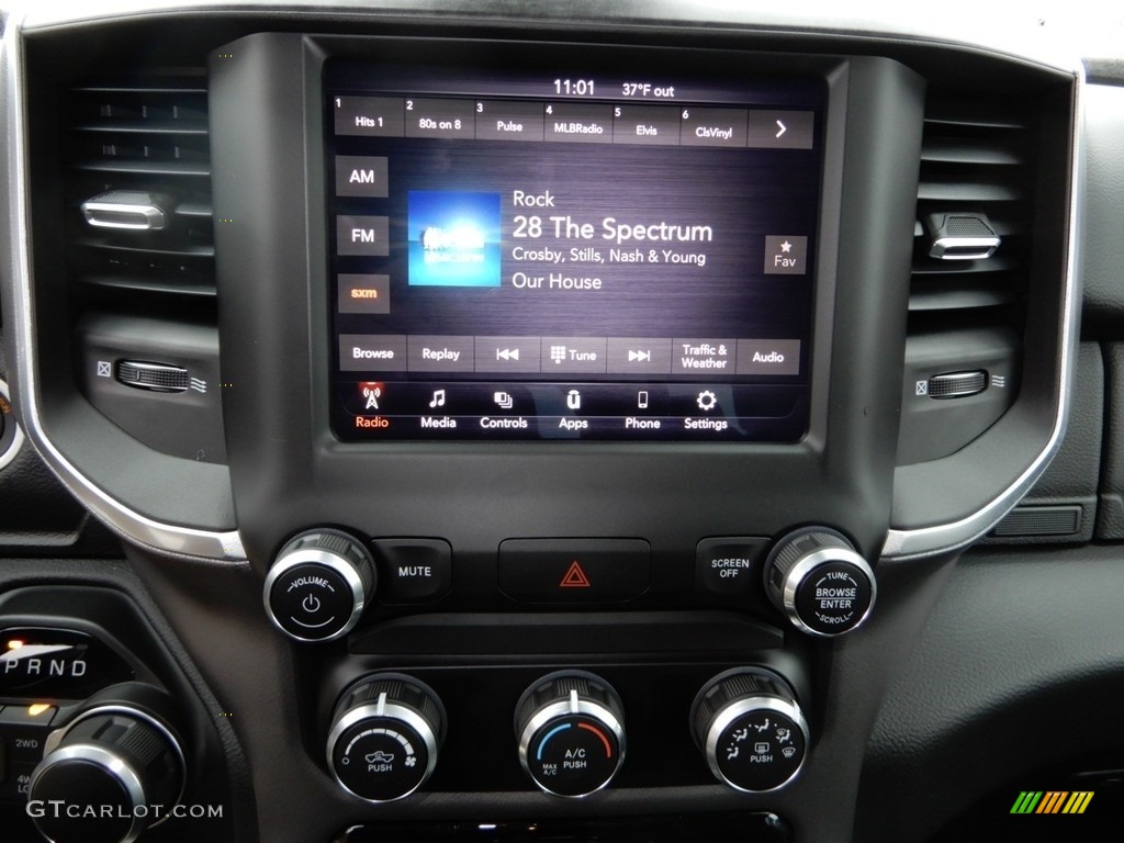 2019 1500 Big Horn Crew Cab 4x4 - Diamond Black Crystal Pearl / Black/Diesel Gray photo #20