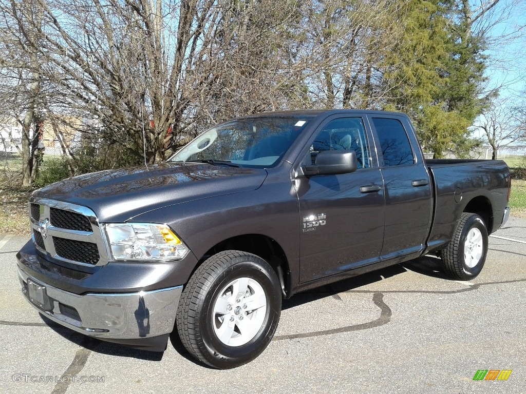 2019 1500 Classic Tradesman Quad Cab 4x4 - Granite Crystal Metallic / Black/Diesel Gray photo #2