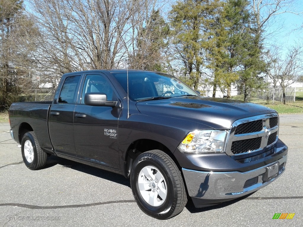 2019 1500 Classic Tradesman Quad Cab 4x4 - Granite Crystal Metallic / Black/Diesel Gray photo #4