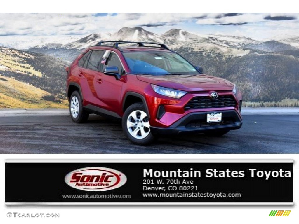 2019 RAV4 LE AWD - Ruby Flare Pearl / Black photo #1