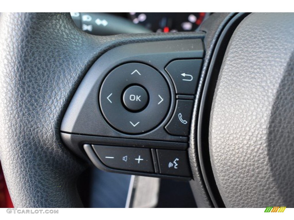 2019 Toyota RAV4 LE AWD Black Steering Wheel Photo #131337543