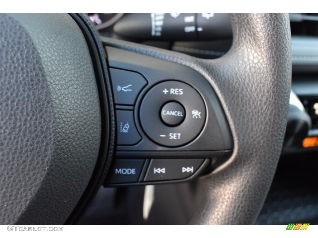2019 Toyota RAV4 LE AWD Black Steering Wheel Photo #131337552