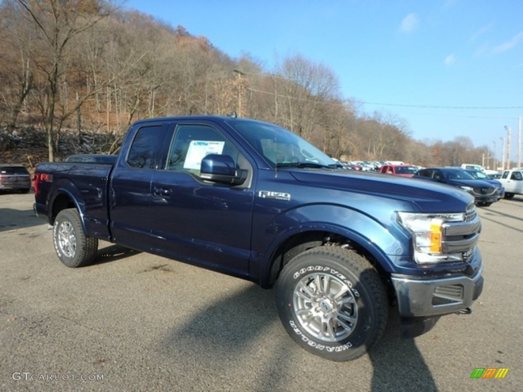 Blue Jeans 2019 Ford F150 Lariat SuperCab 4x4 Exterior Photo #131340318