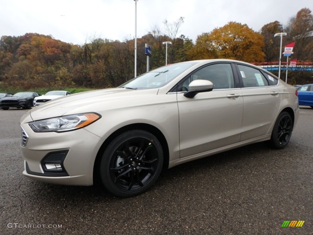White Gold 2019 Ford Fusion SE AWD Exterior Photo #131341049