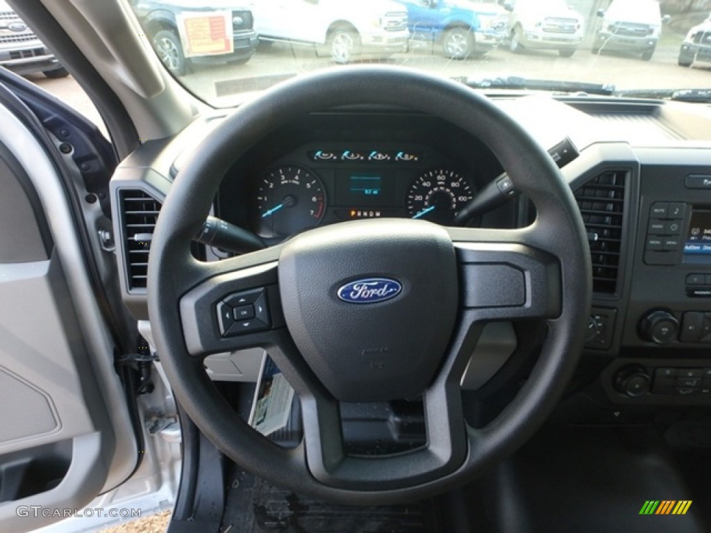 2019 Ford F150 XL Regular Cab 4x4 Earth Gray Steering Wheel Photo #131343203