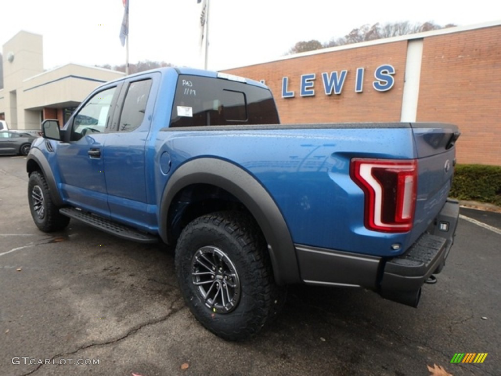 2019 F150 SVT Raptor SuperCab 4x4 - Performance Blue / Raptor Black photo #4