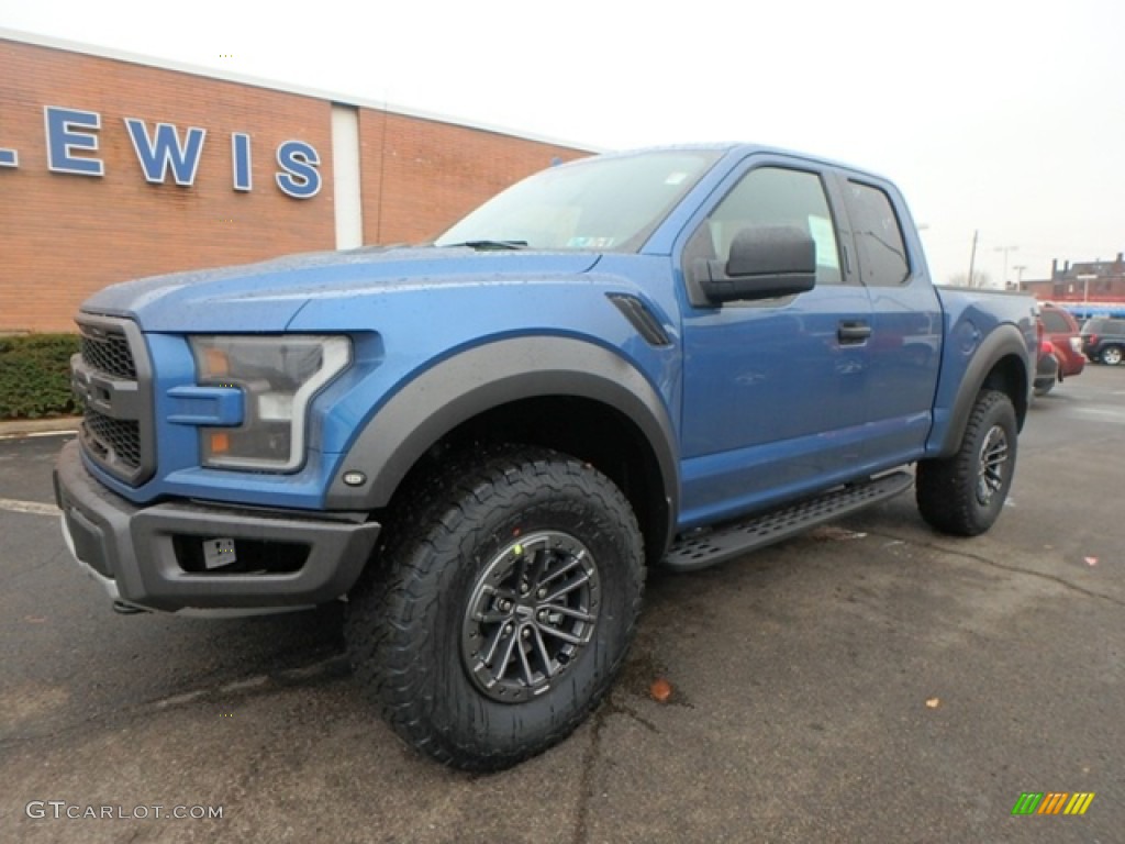 Performance Blue 2019 Ford F150 SVT Raptor SuperCab 4x4 Exterior Photo #131344469