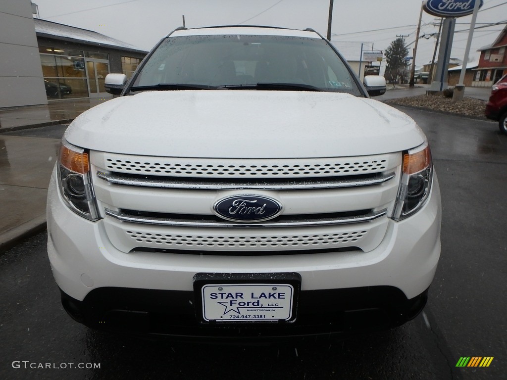 2012 Explorer Limited 4WD - White Platinum Tri-Coat / Medium Light Stone photo #2